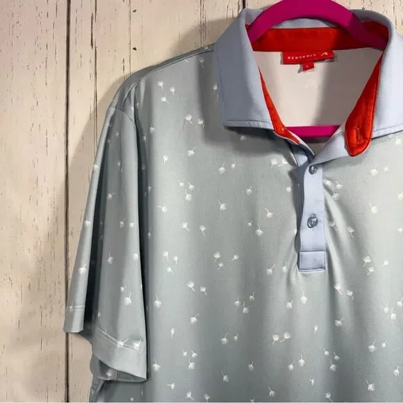 Redvanly Mens Blue Polo Shirt Golf Classic Relaxed Fit Bay Hill Embroidered - Picture 2 of 11